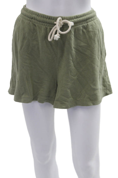 Universal Thread Womens V Neck Sweatshirt Shorts Set Green Size Medium/Large
