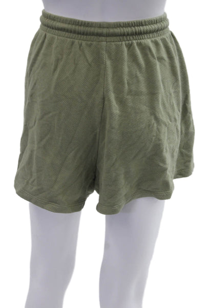 Universal Thread Womens V Neck Sweatshirt Shorts Set Green Size Medium/Large