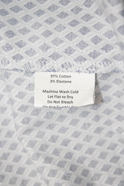 Sara Campbell Women A-Line Tank Dress Blue Argyle 97% Cotton Size 2
