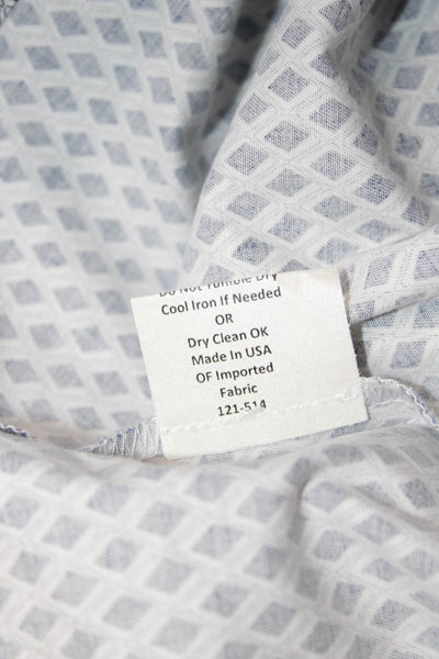 Sara Campbell Women A-Line Tank Dress Blue Argyle 97% Cotton Size 2