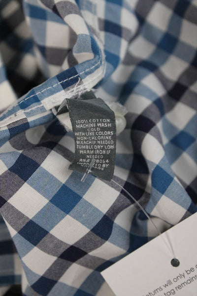 Bonobos Mens Button-Down Check Cotton Dress Shirt Long Sleeve Size L