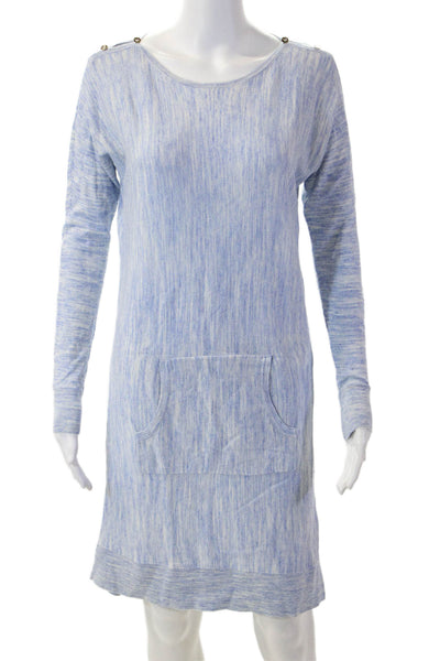 Lilly Pulitzer Womens Sweater Dress Light Blue Striped Long Sleeve Size XS