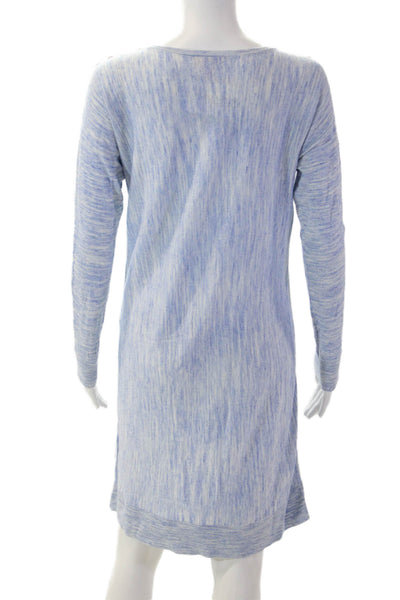 Lilly Pulitzer Womens Sweater Dress Light Blue Striped Long Sleeve Size XS