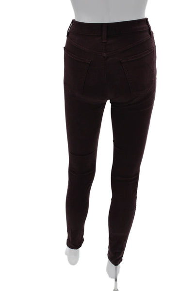 J Brand Womens Mid Rise Brown Jeggings 61% Tencel 36% Cotton Size 26