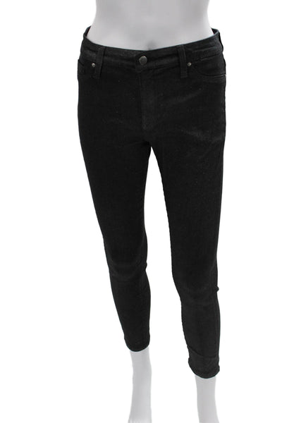 AG Adriano Goldschmied Womens Skinny Ankle Jeans Black Size 27