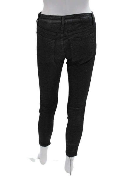 AG Adriano Goldschmied Womens Skinny Ankle Jeans Black Size 27
