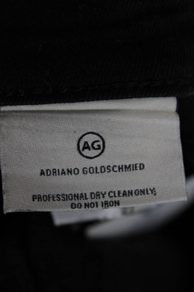AG Adriano Goldschmied Womens Skinny Ankle Jeans Black Size 27