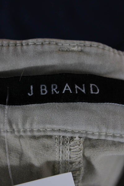 J Brand Women Ankle Cropped Pants Gray Mid Rise Size 26