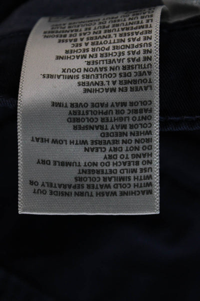 L Agence Unisex Dark Blue Cotton Spandex Shorts Size 27