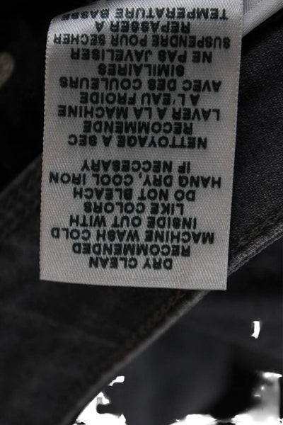 Joes Jeans Womens Ankle Skinny Jeans Gray Mid Rise Button Size 26