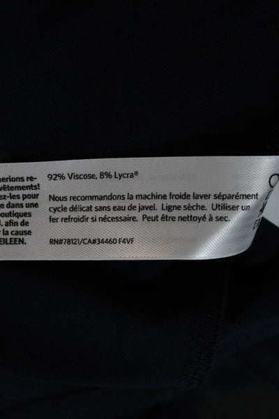 Eileen Fisher Women Sleeveless Tank Dark Blue Viscose Lycra Size 2X