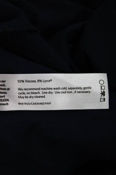Eileen Fisher Women Sleeveless Tank Dark Blue Viscose Lycra Size 2X