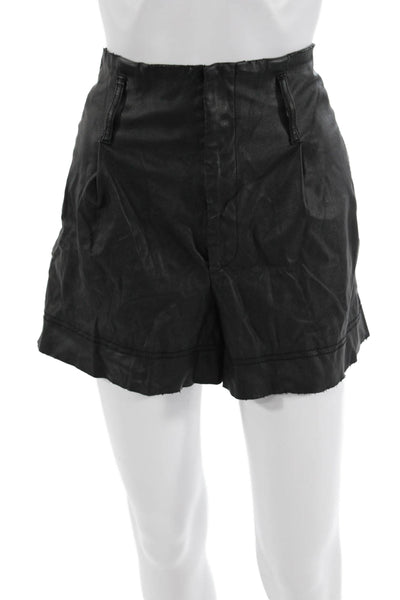 Trf Collection Zara Unisex Black Biker Shorts Polyester Button Size L
