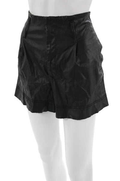 Trf Collection Zara Unisex Black Biker Shorts Polyester Button Size L