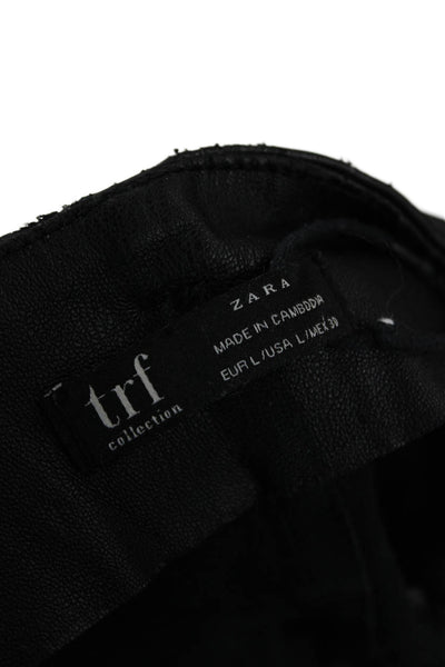 Trf Collection Zara Unisex Black Biker Shorts Polyester Button Size L