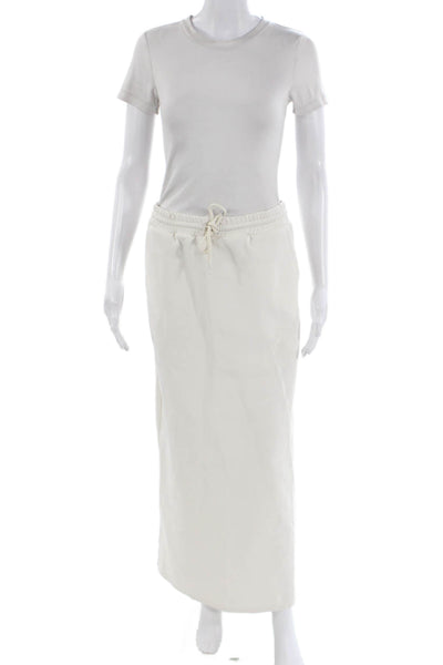 Gestuz Womens Short Sleeves Blouse Maxi Skirt Set White Size Small/Large