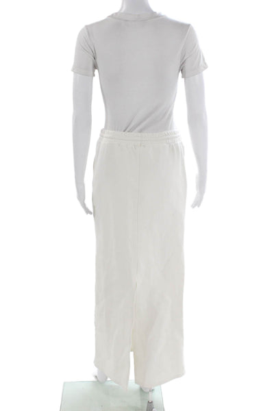 Gestuz Womens Short Sleeves Blouse Maxi Skirt Set White Size Small/Large