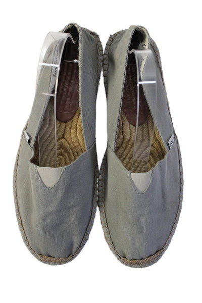 Viscata Womens Straw Lined Closed Toe Slip On Casual Shoes Gray Size EUR 39