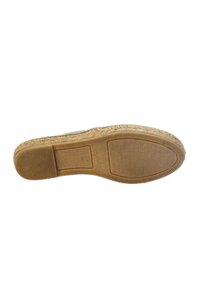 Viscata Womens Straw Lined Closed Toe Slip On Casual Shoes Gray Size EUR 39