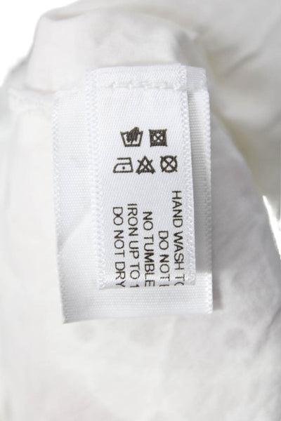 Charo Ruiz Women Fit & Flare Mini Dress White Square Neck Zip Size S