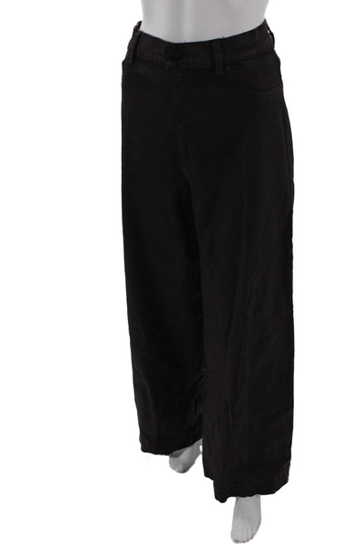 DL1961 Women Black Pants 50% Tencel 49% Cotton Button 90s Size 31