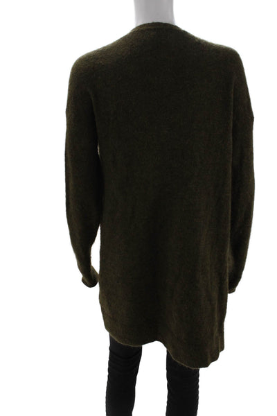 Wilfred Free Unisex Cardigan Brown V Neck Long Sleeve Alpaca Blend Size S