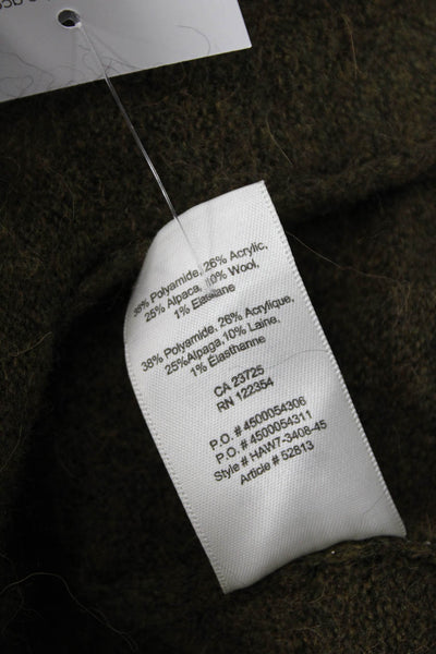 Wilfred Free Unisex Cardigan Brown V Neck Long Sleeve Alpaca Blend Size S