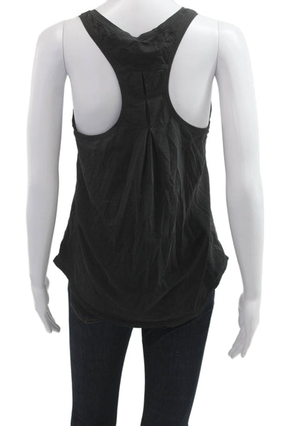 Lululemon Womens Black Viscose Sleeveless Round Neck Tank Top Size 4