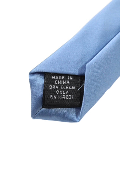 Nicole Miller Mens Silk Wide Width Classic Necktie Blue