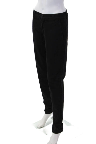 Nohow Unisex Chino Pants Black Cotton Elastane Button Size 44