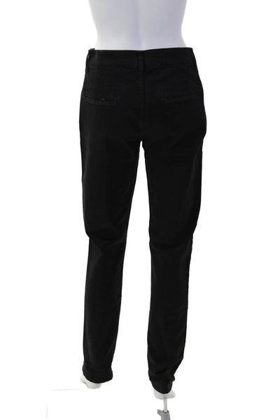 Nohow Unisex Chino Pants Black Cotton Elastane Button Size 44