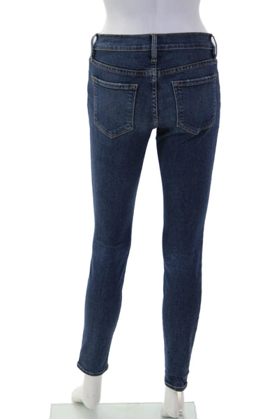 Frame Denim Women Skinny Ankle Dark Blue Jeans Size 25