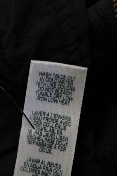 Frame Denim Womens Ankle Skinny Black Jeans Size 25