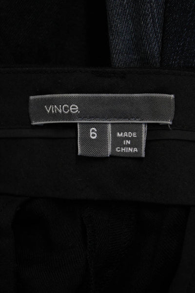 Vince Women Black Ankle Jogger Pants 100% Viscose Size 6