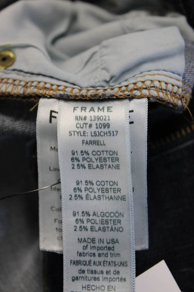Frame Denim Women Ankle Skinny Jeans Dark Blue High Rise Button Size 25