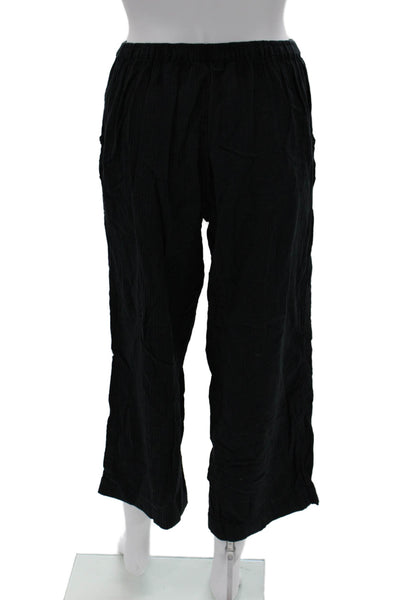J Crew Women Cropped Black Pants 100% Cotton Size XS