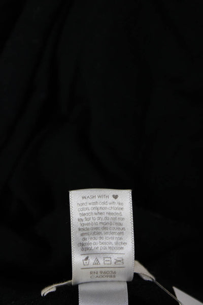 Eberjey Men Black Modal Collared Button-Down Long Sleeve Top Size L