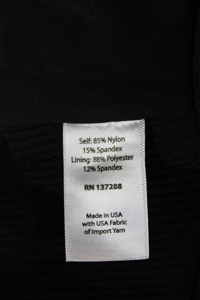 Year Of Ours Womens Cropped Collared Polo Black Sleeveless 90s Size XS