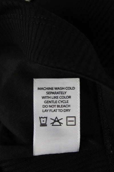 Year Of Ours Womens Cropped Collared Polo Black Sleeveless 90s Size XS