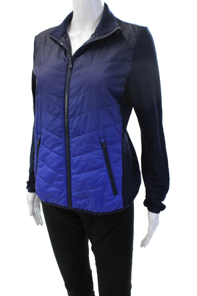 RLX Ralph Lauren Women Quilted Windbreaker Jacket Blue Size S