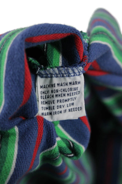 Polo Ralph Lauren Mens Polo Blue Striped Short Sleeve Cotton Collared Size XL