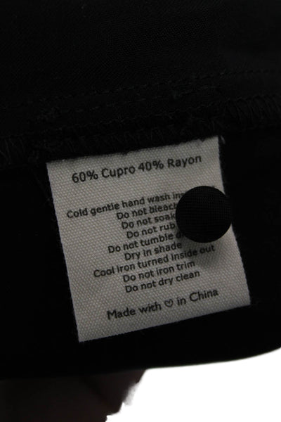 VRG GRL Womens Boho Sleeveless Drawstring Tank Top Black Cupro Rayon Size 6
