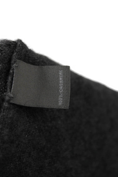 Neiman Marcus Womens Dark Gray Cashmere Pullover 3/4 Sleeve Size XS