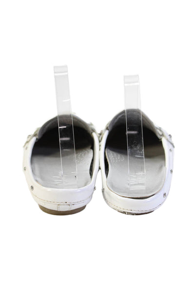 Cole Haan Womens Pointed Toe Slip On Sandals White Size 8