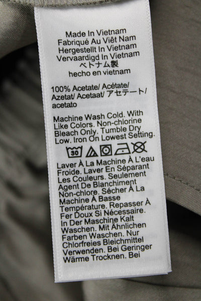 J Crew Women Dress Pants Gray 30in 100% Acetate Size XS