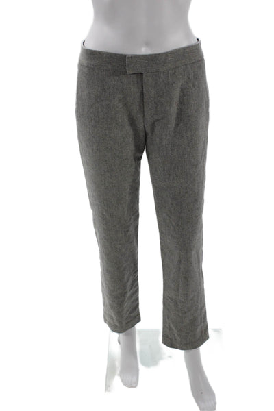 Rag & Bone Women Gray Ankle Cropped Dress Pants Wool Blend Hook & Eye Size 0