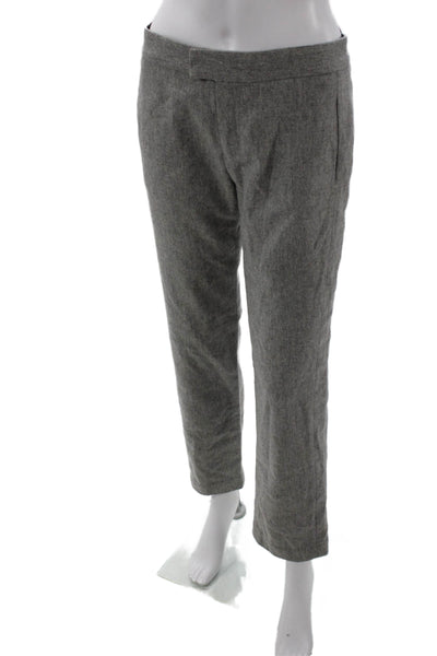 Rag & Bone Women Gray Ankle Cropped Dress Pants Wool Blend Hook & Eye Size 0