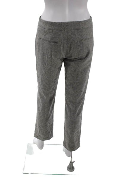 Rag & Bone Women Gray Ankle Cropped Dress Pants Wool Blend Hook & Eye Size 0