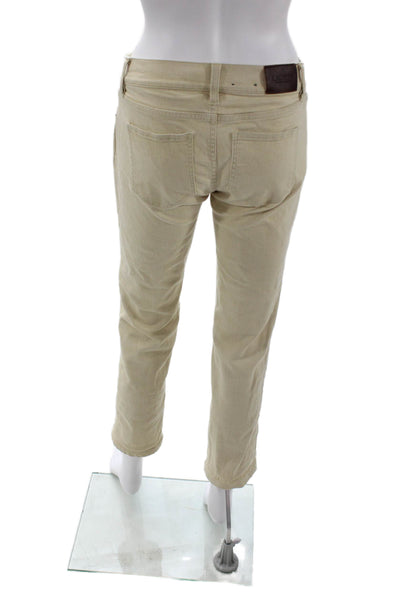 Lauren Ralph Lauren Womens Ankle Cropped Pants Beige Size 0