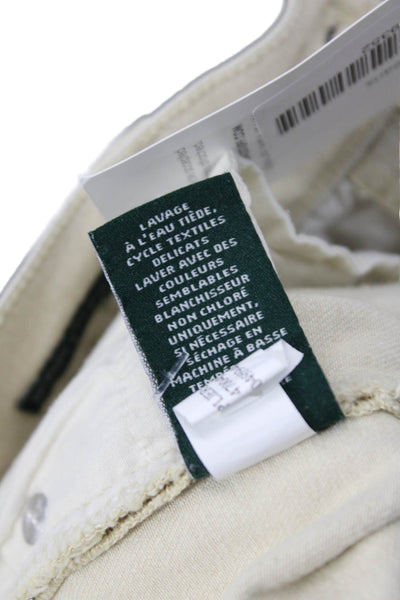 Lauren Ralph Lauren Womens Ankle Cropped Pants Beige Size 0